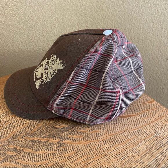 Gorin San Cassel Kids Brown Motorcross Adjustable Baseball Hat.  One Size. VGUC! - Picture 2 of 10
